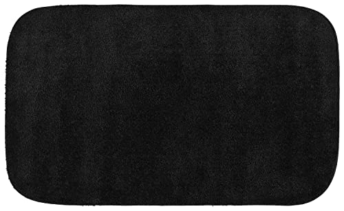 Garland Rug Traditional Bath Rug, 24-Inch by 40-Inch, Black - color: Black, size: 2' x 3'4" (Rectangular)