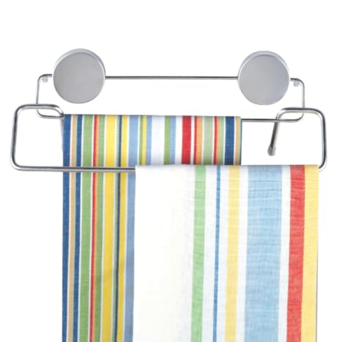 Better Houseware 2409 Magnetic Double Towel Bar, Stainless - color: Magnetic Mounted