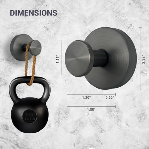 Suction Cup Hooks for Shower - 4 Pack, Gray - Stainless Steel, Strong Suction, No Drill, Removable Hanger, Tile Bathroom Kitchen Wall, Glass Door, Mirror Hook Hanging Robe, Towel Holder - color: Gray