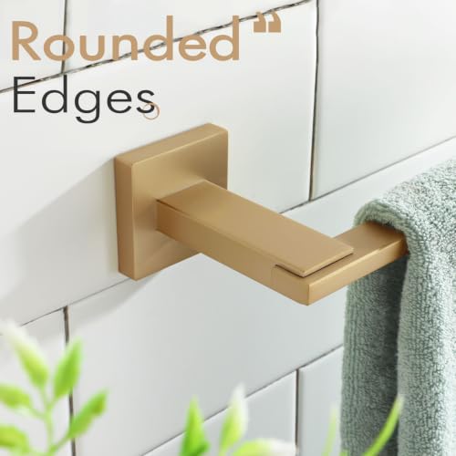 KOKOSIRI Towel Bar for Bathroom Wall Hand Towel Rack Holders Champagne Bronze Stainless Steel Heavy Duty Bathroom Organization and Storage, B3006CPG - color: Champagne Bronze