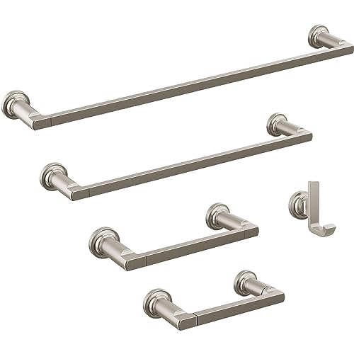 DELTA FAUCET 78908-SS Tetra 8 in. Hand Towel Bar Bath Hardware Accessory in Stainless Steel (Pack of 3) - color: Stainless Steel, size: 8 inch (Pack of 3)