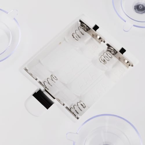 5.6inch Handheld Magnifying Makeup Mirror Triple Suction Cup 10X Magnification Brightness Adjustable LED Lighted Magnifying Mirror