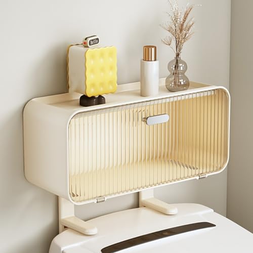 Over The Toilet Storage Shelf - Wall Mounted Organizer, Punch-Free Bathroom & Kitchen Rack, Space-Saving Above Toilet Solution for Home Storage & Bedroom Organization