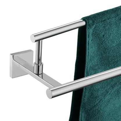 KOKOSIRI Towel Holder Polished Chrome 32-Inch Bathroom Double Bath Towel Bars Kitchen Rack Wall Mounted Stainless Steel B5009CH-L32 - color: Polished Chrome, size: 32-Inch