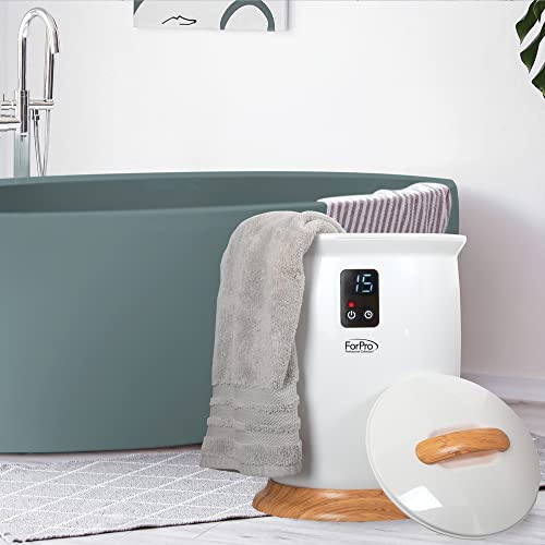 ForPro Towel Warmer, White | for Salon, Spa & Gym Use, Hand Towels, Bleach-Safe Salon Towels, Absorbent Spa Towels, Barber Towels, Salon & Spa Essentials