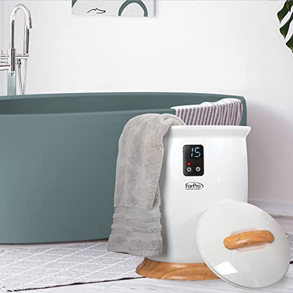 ForPro Towel Warmer, White | for Salon, Spa & Gym Use, Hand Towels, Bleach-Safe Salon Towels, Absorbent Spa Towels, Barber Towels, Salon & Spa Essentials
