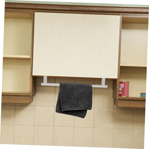 Stainless Steel Over Cabinet Towel Rack Large Kitchen Bathroom Storage Holder with Spacious Single Bar for Multiple Towels Family Use