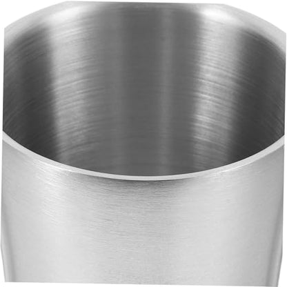 DECHOUS Stainless Steel Toothbrush Holder and Rinse Cup Waist Shaped Metal Mug for Bathroom Multiuse Drinking Cup for Stylish Travel Accessory Reusable and Stackable