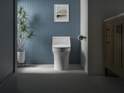 Kohler K-30783-0 Lithe Quiet-Close Elongated Toilet seat with Grip Tight Bumpers, White - style: Lithe