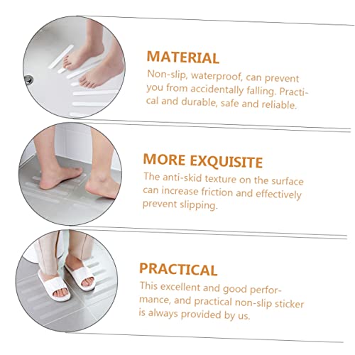 Ciieeo 12pcs Bathtub Sticker Slip Shower Sticker Skid Strips Peva Nonslip Adhesive Strips for Bathroom Safety