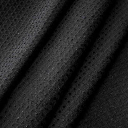 RiverDream Heavyweight Waffle No Hook Shower Curtain with Liner,Black,71x80 | Dotted Waffle,Snap-in Liner,Heavy Duty,Quick Dry,Mesh Top Window,With Bottom Magnets,Hotel-Grade,Washable,Long Size - color: Black, size: 71"W x 80"L (Pack of 1)