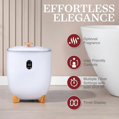Towel Heating Bucket, Large Capacity, Uniform Heating, One-Button Control, Convenient Timing for a Warm and Comfortable Experience at Home or Spa