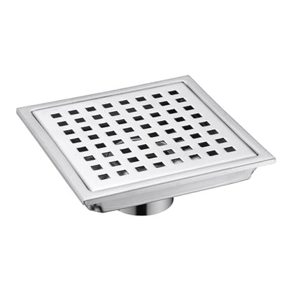 6 in. x 6 in. Stainless Steel Square Shower Floor Drain in Stainless Steel, FD01-6-TB - color: Stainless Steel
