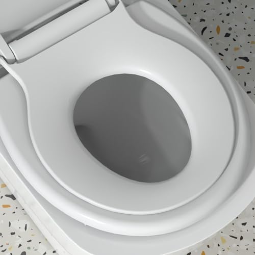 Toilet Seat Round Quick Release, Easy Installation & Release, Safe PP Material Easy Clean, Comfortable Ergonomic Design - size: Round-M03