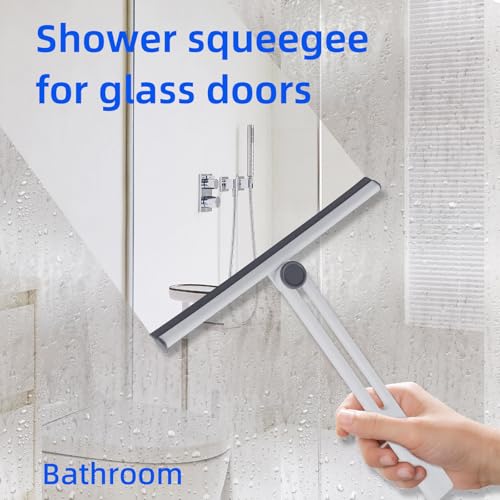 Small Squeegee,Shower Squeegee for Glass Doors,Bathroom Squeegee for Shower Glass,Window Cleaning
