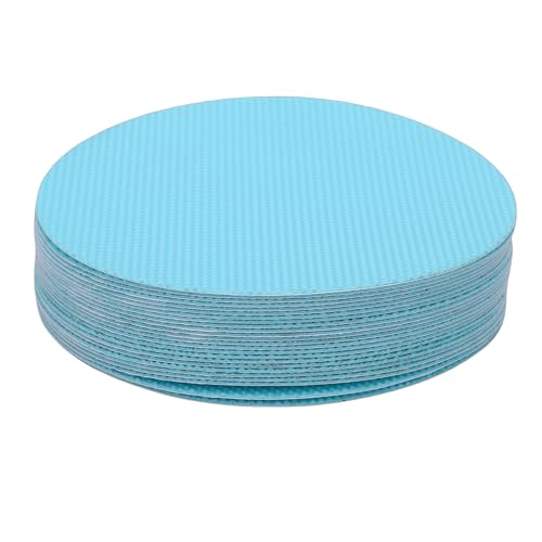 Yunseity Anti Slip Shower Sticker, 24 Pcs PEVA Floor Non Slip Sticker, Bathroom Bathtub for Stairs, Shower Floor Decals (Blue) - color: Blue