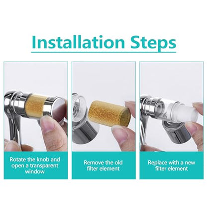5Pcs Filter Elements, for 1080°Swivel Faucet Aerator Extension with Filter