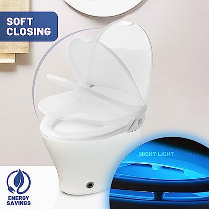 J-2R Smart Electric Bidet for Toilet Seat,For Elongated toilet,Warm water,Heated bidet toilet seat,Remote Control,Heated Dryer,Child Function,Stainless Steel Self-Cleaning Nozzle,LED Night Light - size: Elongated w/Remote