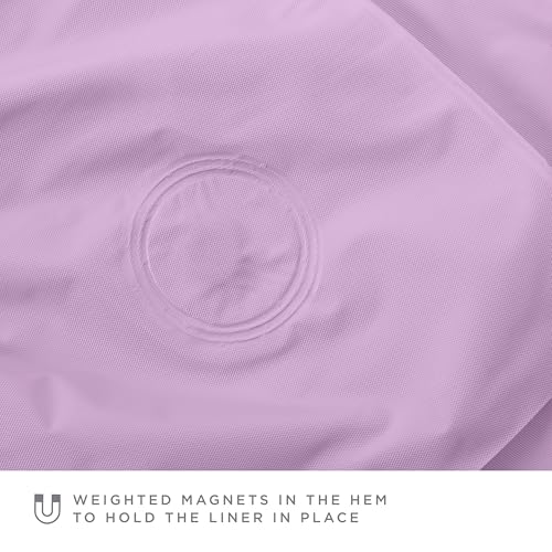 Bath Bliss 2 Pack PVC Heavy Weight Shower Curtain Liner | 4G | 70" x 72" | Rust Resistant Copper Grommets | Magnetic Hem | White - color: Purple