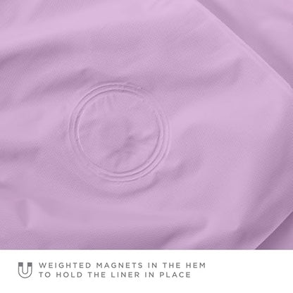 Bath Bliss 2 Pack PVC Heavy Weight Shower Curtain Liner | 4G | 70" x 72" | Rust Resistant Copper Grommets | Magnetic Hem | White - color: Purple