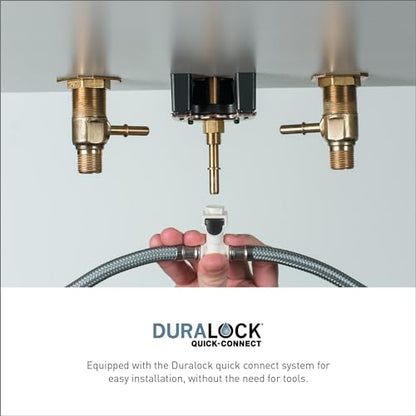 Moen Dartmoor Oil-Rubbed Bronze Two-Handle High Arc Widespread Bathroom Sink Faucet for 3-Hole Setups with Valve Included, TV6805ORB - color: Oil Rubbed Bronze