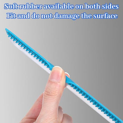 2 PCS Mini Squeegee, Soft Rubber Window Squeegees All-Purpose Sink Squeegee Small Window Scrubber Scraper Squeegees Tool for Kitchens Bathroom Shower Mirrors Car Windshield