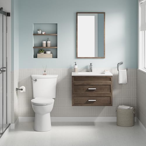 American Standard Contemporary VorMax Elongated Toilet Seat, White | Soft Close Toilet Seat: Includes Quick Release Hinges, Easy to Lift, EverClean Antimicrobial | 5055A65C.020