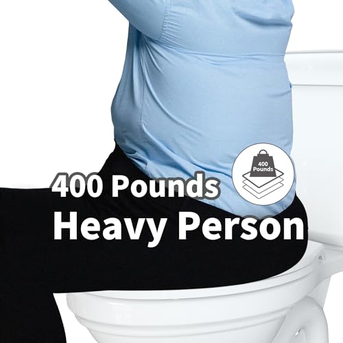 R&T Elongated Toilet Seat B1130, Heavy-Duty up to 400 lbs, Slow Close, Non Slip and Easy to Keep Clean, Easy to Install, White Premium Premium PP Material - color: Elongated – Upgrade / Heavy Duty (400 lbs)