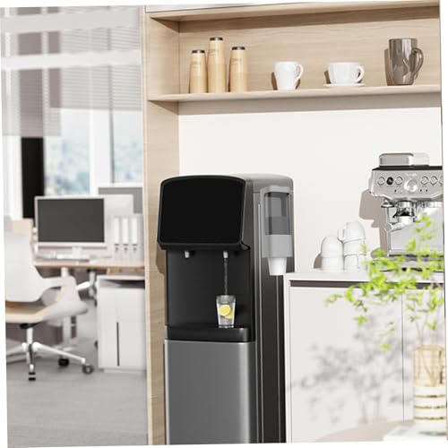 Cup Dispenser Sealed Pull Type Water Cooler Cup Holder Dustproof Wall Mount Bathroom Dispenser with Lid Double Paper Holder for Home, Bathroom, Office