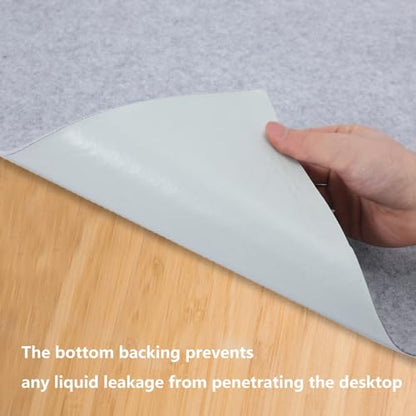 Under The Sink Mat,Cabinet Mat – Absorbent/Waterproof – Protects Cabinets, Premium Shelf Liner, Contains Liquids,Washable (24" W x 35" L) Light Gray - size: 24"W x 35"L