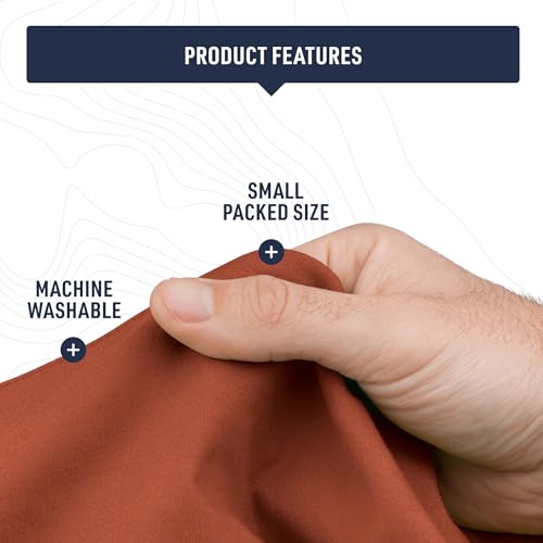 Sea to Summit Drylite Towel, Lightweight Camping and Travel Towel - color: Beluga, size: X-Large