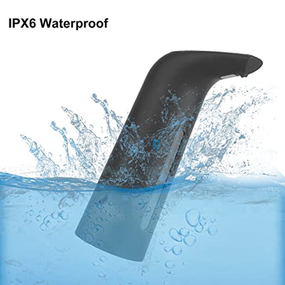 Automatic Soap Dispenser Touchless 400 mL Black | Automatic Sensing Battery Powered IPX6 Waterproof Suitable for Home and Commercial Use - color: Black