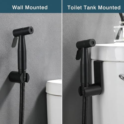 Premium Handheld Bidet Spray for Toilet | Adjustable Water Pressure | Leak-Proof Stainless Steel Toilet Bedit Sprayer | Muslim Shower | Cloth Diaper Washer Extra 1 Bidet Sprayer (Black) - color: Matte Black, style: 2 Bidet Sprayer