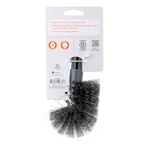 Full Circle Quick Drying Toilet Brush Refill – Replaceable Head for Deep Bowl Cleaning, Fits Quick Drying Toilet Brush, Plastic-Free Packaging - color: Brush Refill, style: Toilet Brush