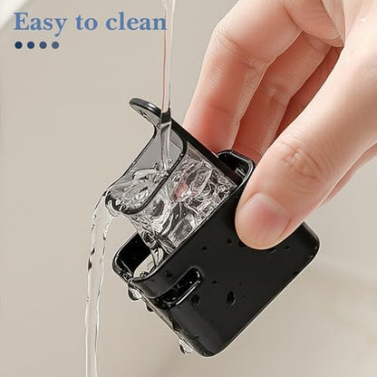 4 Pack Toothbrush Holders for Bathrooms Shower, Wall Mount Toothbrush Organizer with Cover, Self Adhesive Electric Toothbrush Storage, Quick Dry Toothbrush Hanger (Black) - color: Black