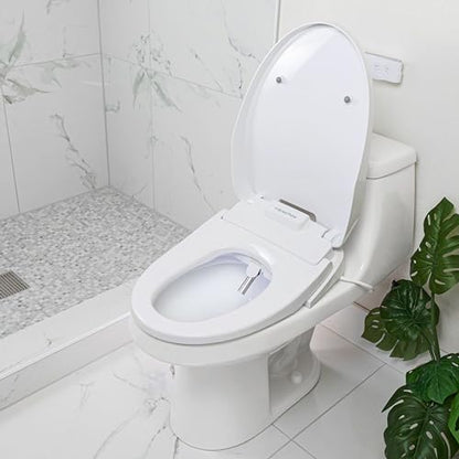 BidetMate 3500 Series Smart Bidet Toilet Seat, Auto Open Lid, Remote | Auto open/close lid, heated seat, unlimited warm-water wash, dryer, self-cleaning nozzle. Remote. Fits elongated toilets.