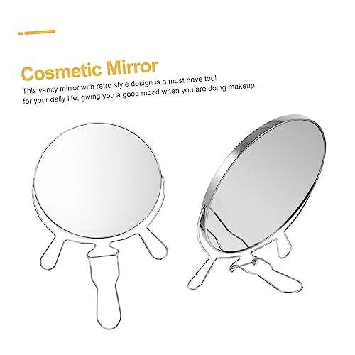 Double-Sided Rotating Makeup Mirror Stand Reflection for Shaving and Cosmetics Frame for Elegant Vanity Decor