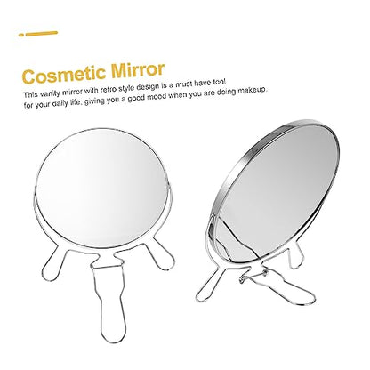 Double-Sided Rotating Makeup Mirror Stand Reflection for Shaving and Cosmetics Frame for Elegant Vanity Decor