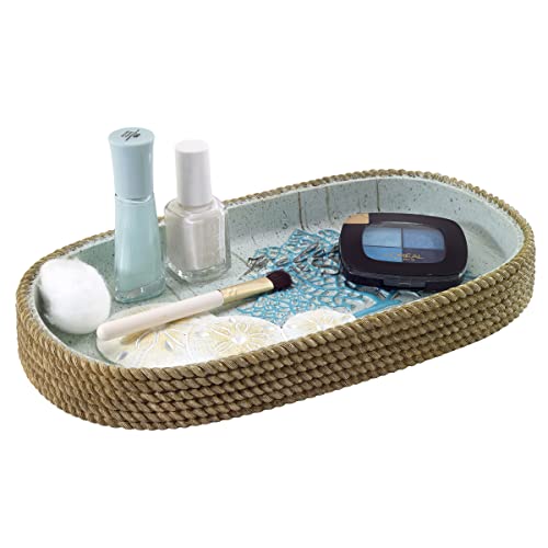 Avanti Linens - Vanity Tray, Guest Bathroom Essentials, Coastal Inspired Home Decor (Beachcomber Collection) - size: Vanity Tray