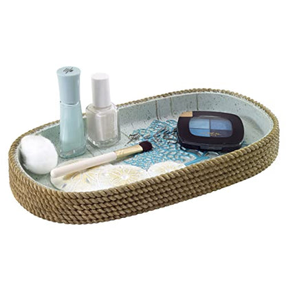 Avanti Linens - Vanity Tray, Guest Bathroom Essentials, Coastal Inspired Home Decor (Beachcomber Collection) - size: Vanity Tray