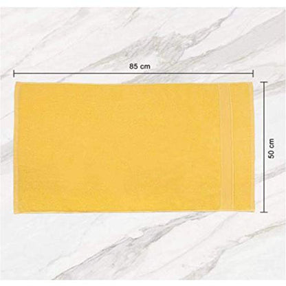 Lchkrep Bathroom Hand Towels (14x30 inch), Home Soft Cotton Super Soft Highly Absorbent Hand Towels for Bath, Hand, Face, Gym and Spa (Yellow-4Pack) - color: Yellow-4pack