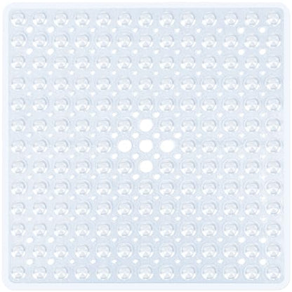 Gray Bathtub Mat and Clear Shower Mat