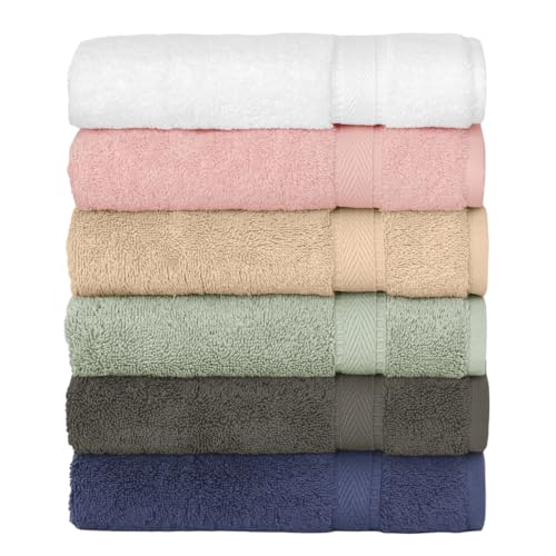 Supreme Terry 2-Piece Bath Towel Set, Hotel & Spa Quality, Plush and Absorbent 100% Turkish Cotton Towels, Quick Dry-Beige - color: Beige, size: Bath Towel Set