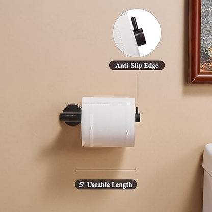 WINCASE Toilet Paper Holder Towel Holder, Oil Rubbed Bronze Bathroom Hardware Set, Hand Towel Ring Toilet Paper Roll Holder Wall Mount, Rustic Farmhouse Rustproof Stainless Steel Bathroom Accessories - color: Bronze