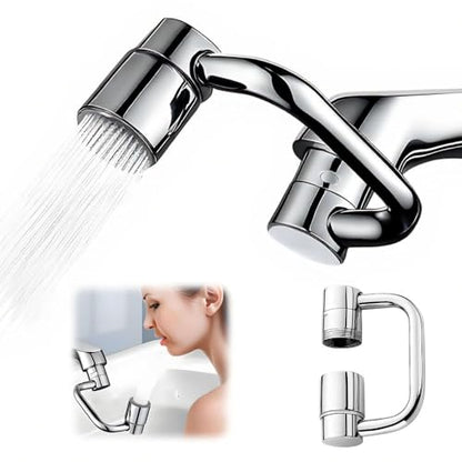 1440° Rotatable Faucet Aerator Extension, 2026 New 2 Modes Universal Sink Faucet for Splash Reduction, 1080° Rotating Multifunctional Faucet Extender for Bathroom Sink Kitchen (1pcs) - color: 1PCS
