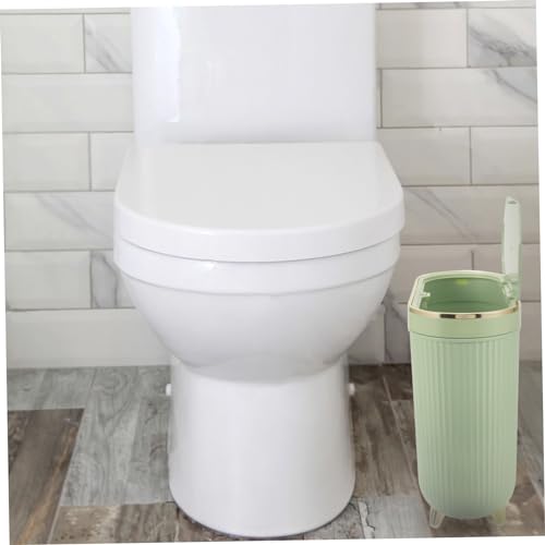 Alipis Sleek Slim Trash Can with Lid for Bathroom Bedroom and Kitchen Stylish Narrow Waste Basket for Spaces Odor-Blocking Design Easy to Clean for Home Decor