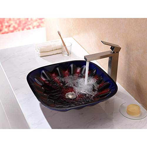 ANZZI Tempered Glass Vessel Sink - Multi - Depth Series LS-AZ210 - ANZZI - style: Contemporary