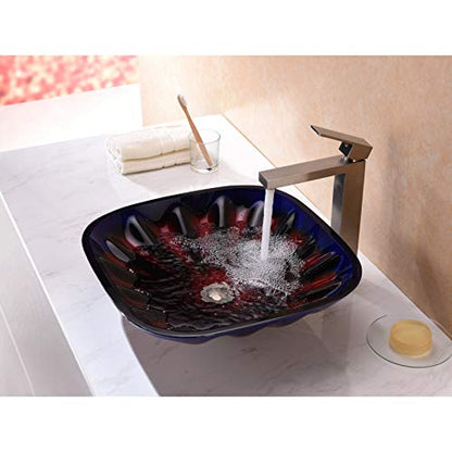ANZZI Tempered Glass Vessel Sink - Multi - Depth Series LS-AZ210 - ANZZI - style: Contemporary