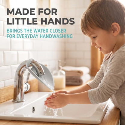 Faucet Extender for Toddlers - Sink Extender for Kids Hand Washing, Bathroom Sink Spout Wash Helper for Children Baby Bathroom Safety Sink Extender Faucet Extender for Kids