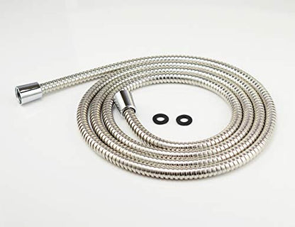 Purelux 100 Inch Shower Hose, Universal Handheld Showerhead Hose Made of Stainless Steel, Polished Chrome Finish - size: 100 Inches